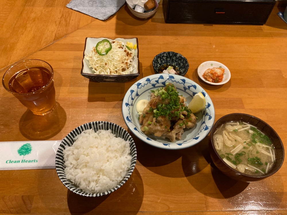 あじわい定食 Natuyuki 石垣島 鶏の唐揚げ煮定食