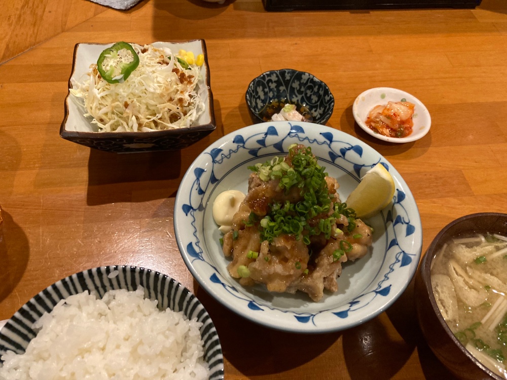 あじわい定食 Natuyuki 石垣島 鶏の唐揚げ煮定食