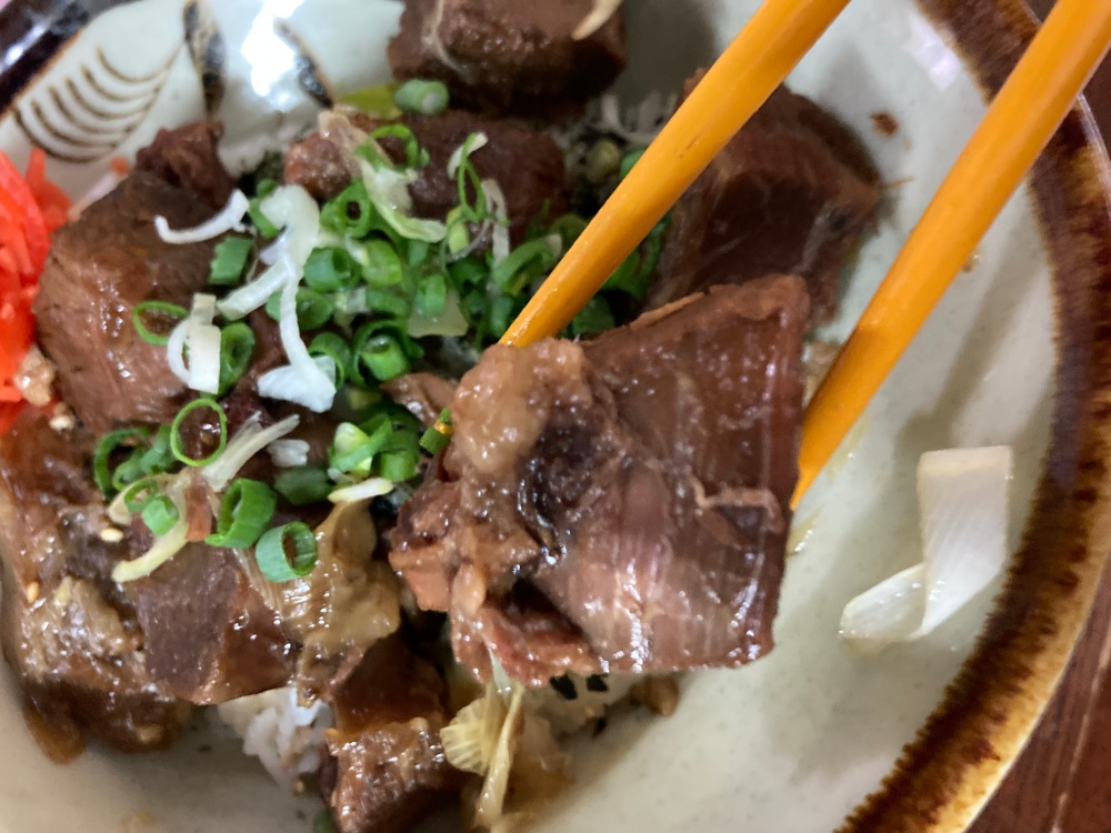 キミ食堂の牛めしそばセット