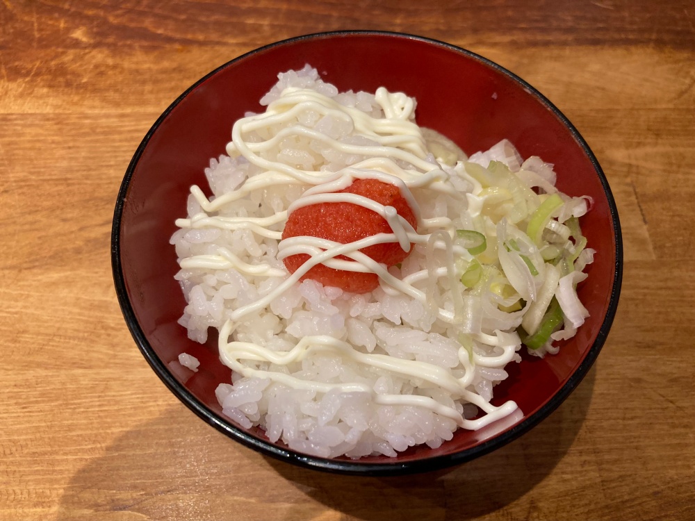 やぁさん食堂の明太マヨハーフ