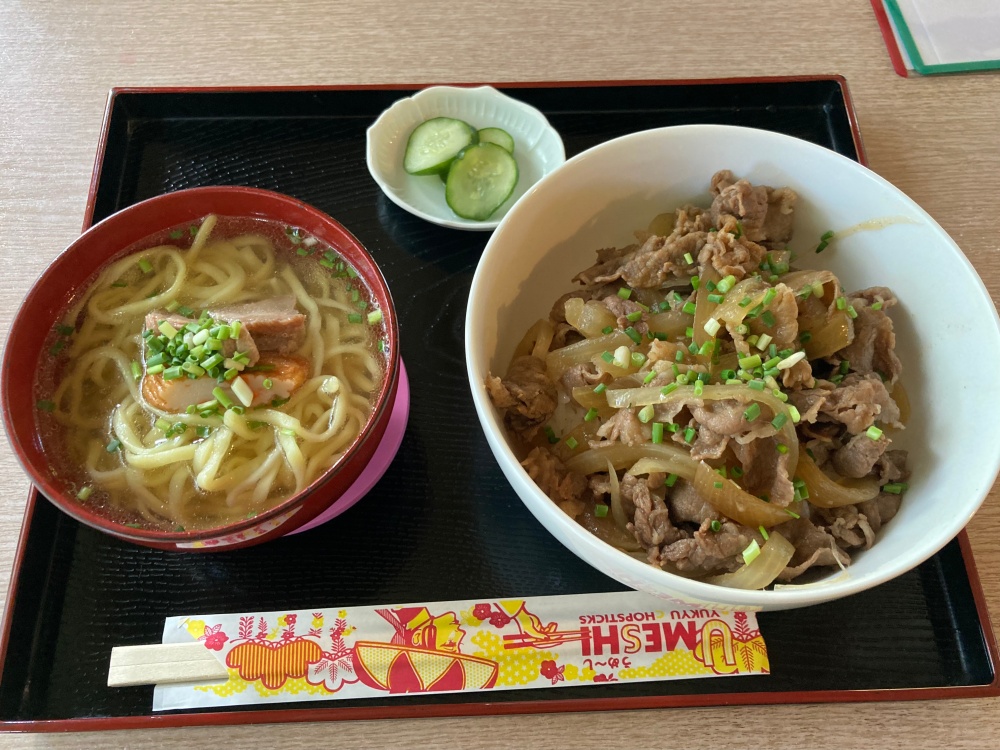 石垣島『あらだ家』の牛丼小そばセット