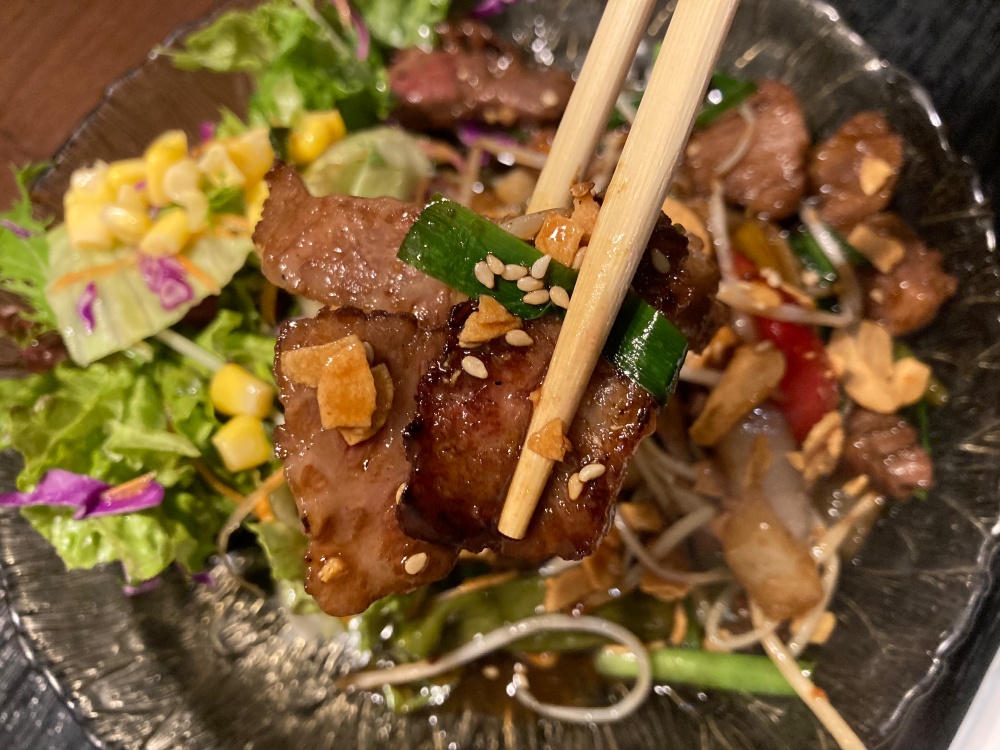 石垣島『焼肉misaki』の焼肉定食 にんにく風味