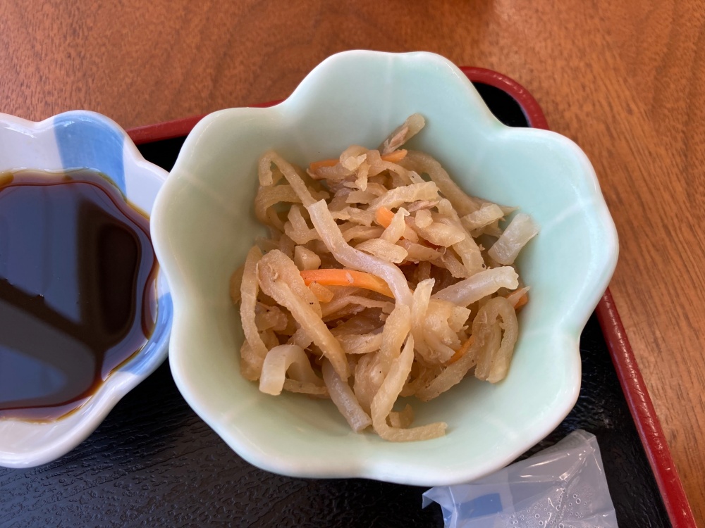 石垣島の食堂『かぶさ食堂』のそば・タタキ定食