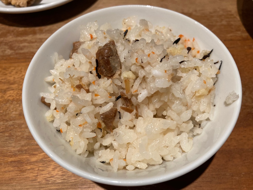 石垣島麺処 八重山そば製麺所の八重山そばの唐揚げ・ライスセット